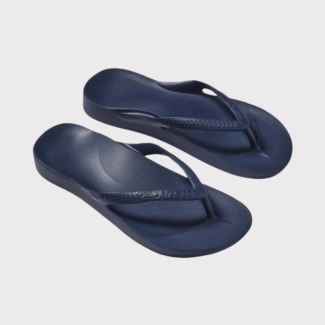 ARCHIES Arch Support Thongs - Navy