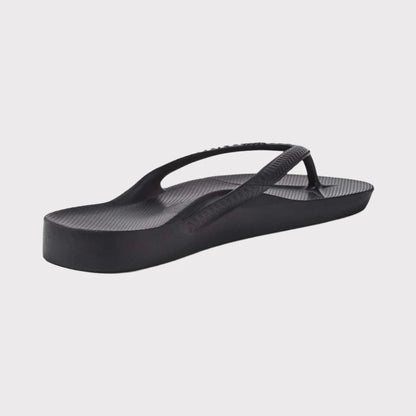 ARCHIES Arch Support Thongs - Black