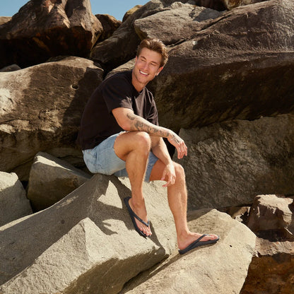 ARCHIES Arch Support Thongs - Navy